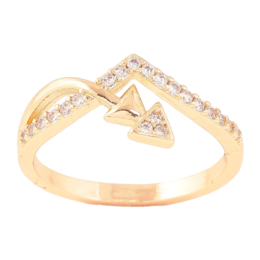 Каблучка Xuping M&L Колір 18К «Візерунок з кристалами» фото №1