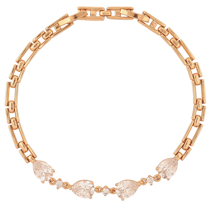 Браслет Xuping Позолота 18K «Вставка з кристалами» розмір з доп.замком 17.5,19.5см х 4мм фото №11