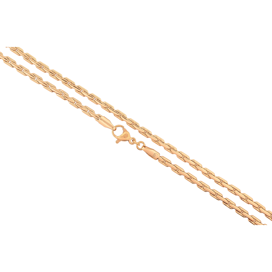 Ланцюжок Xuping Позолота 18K «Плетіння Фантазійне» довжина 45см х 3мм фото №1