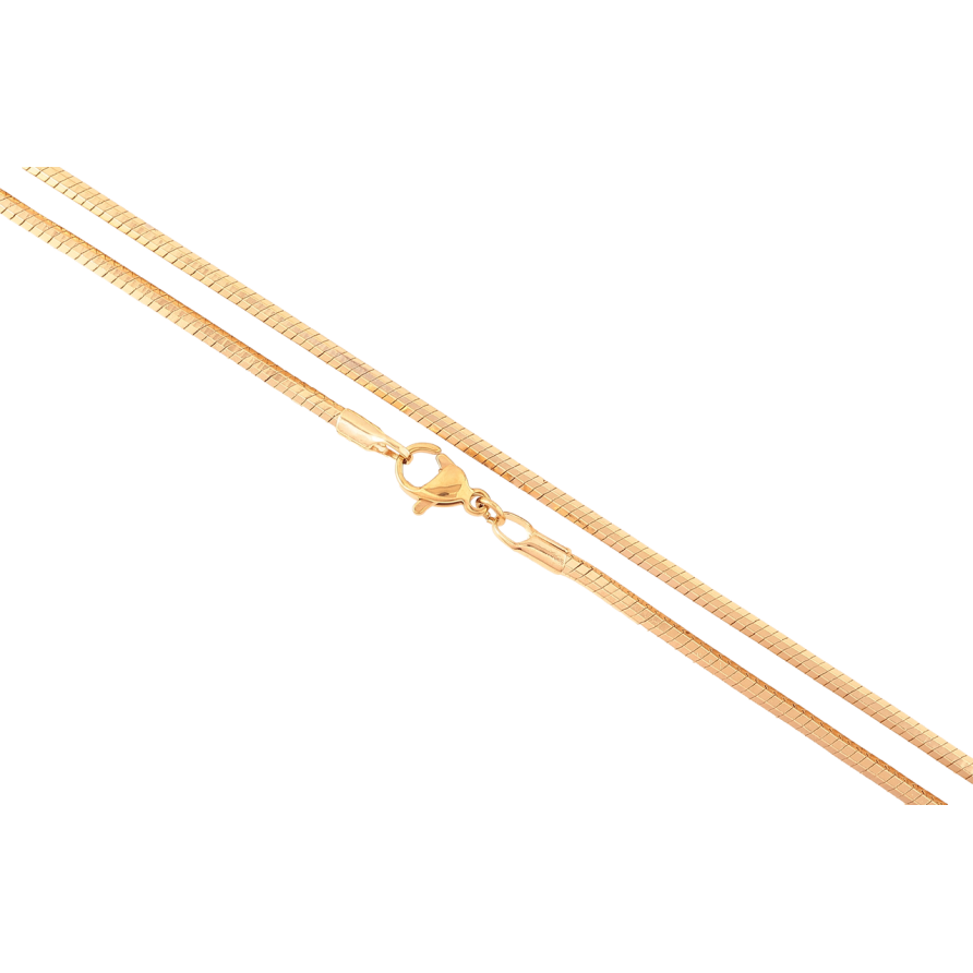 Ланцюжок Xuping Позолота 18K «Плетіння Ювелірний шнур гранований» довжина 45см х 2мм фото №1