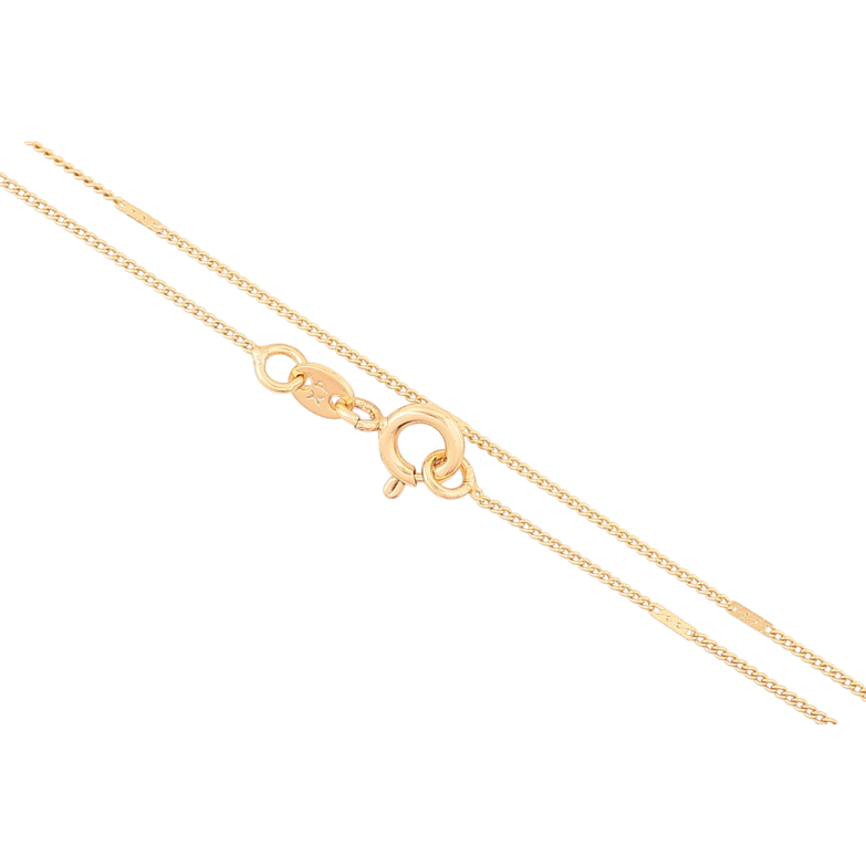 Цепочка Xuping Позолота 18K Плетение Панцирное с прокаткой длинна 45см х 1мм фото №1