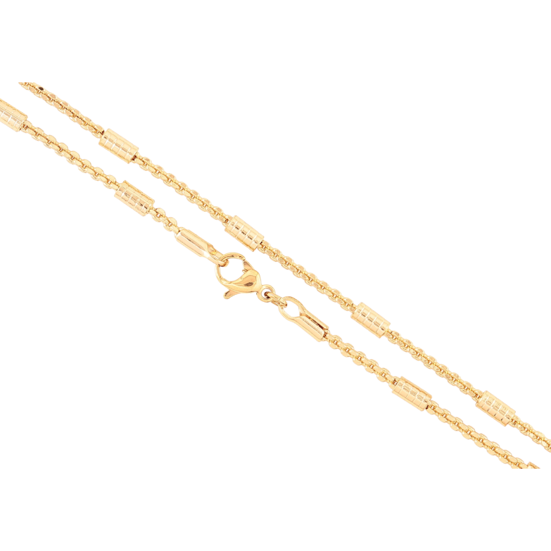 Цепочка Xuping Позолота 18K Плетение Фантазийное с цилиндрами длинна 44см х 2мм фото №1