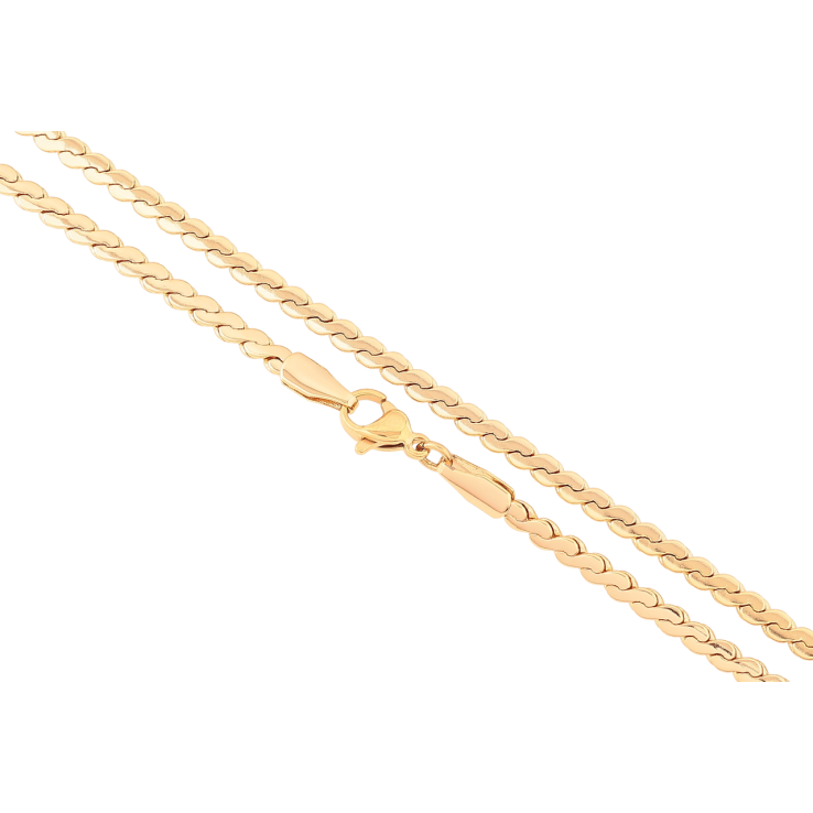 Ланцюжок Xuping Позолота 18K «Плетіння Серпантин» довжина 45см х 3мм фото №15