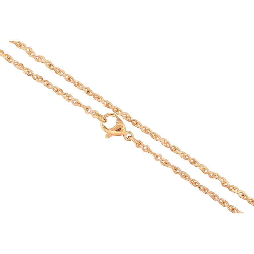 Ланцюжок Xuping Позолота 18K «Плетіння Вісімка» довжина 46см х 2мм фото №1