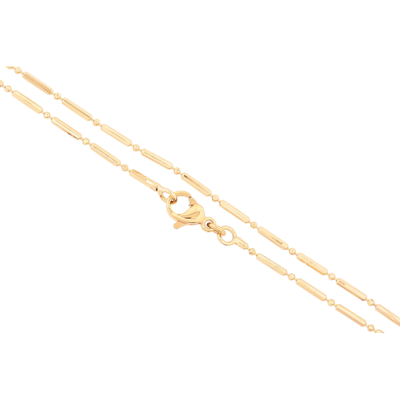 Цепочка Xuping Позолота 18K Плетение Перлина длинна 44см х 1мм фото №24