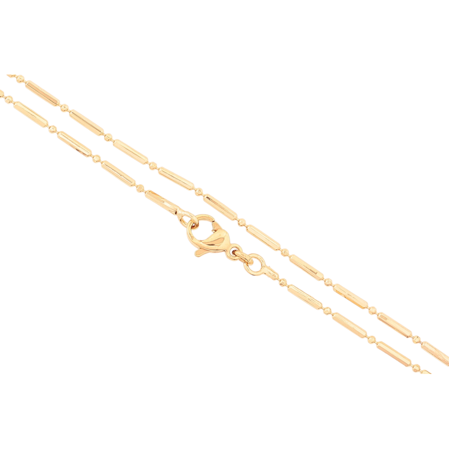 Ланцюжок Xuping Позолота 18K Плетение Перлина длинна 44см х 1мм фото №1