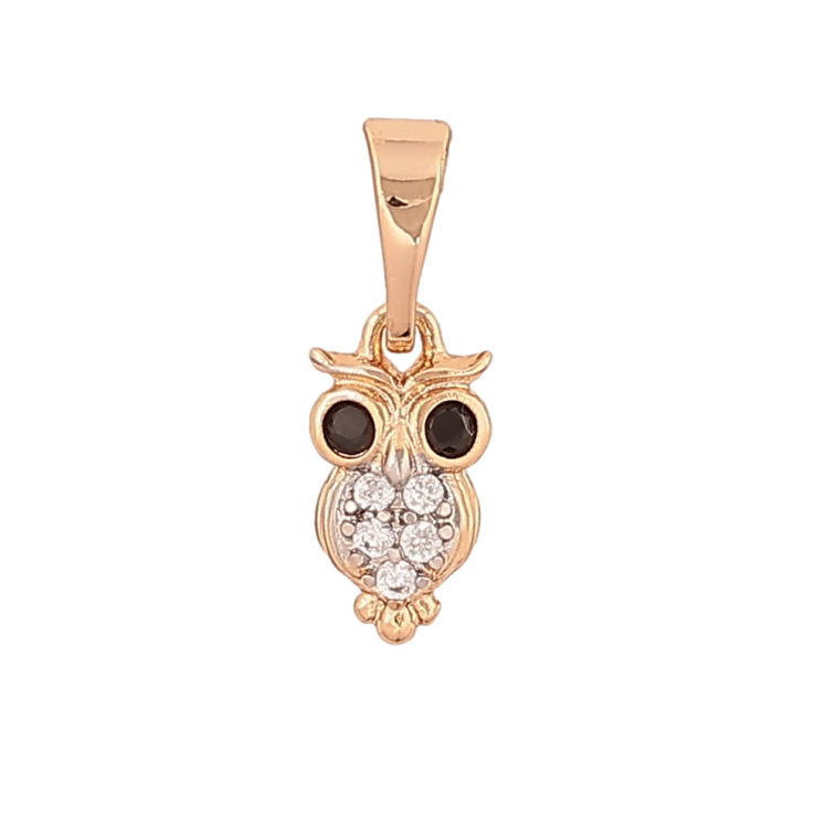 Кулон Xuping Позолота 18K + Родій «Сова» для ланцюжка до 5мм фото №24