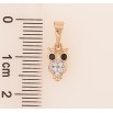 Кулон Xuping Позолота 18K + Родій «Сова» для ланцюжка до 5мм фото №2