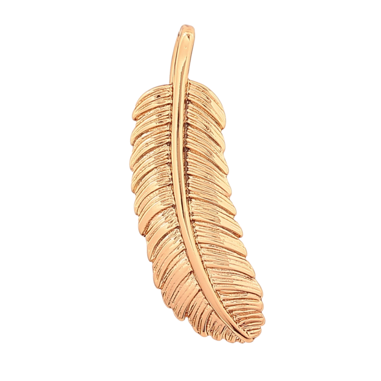 Кулон Xuping Позолота 18K Перо для цепочки до 4мм фото №1