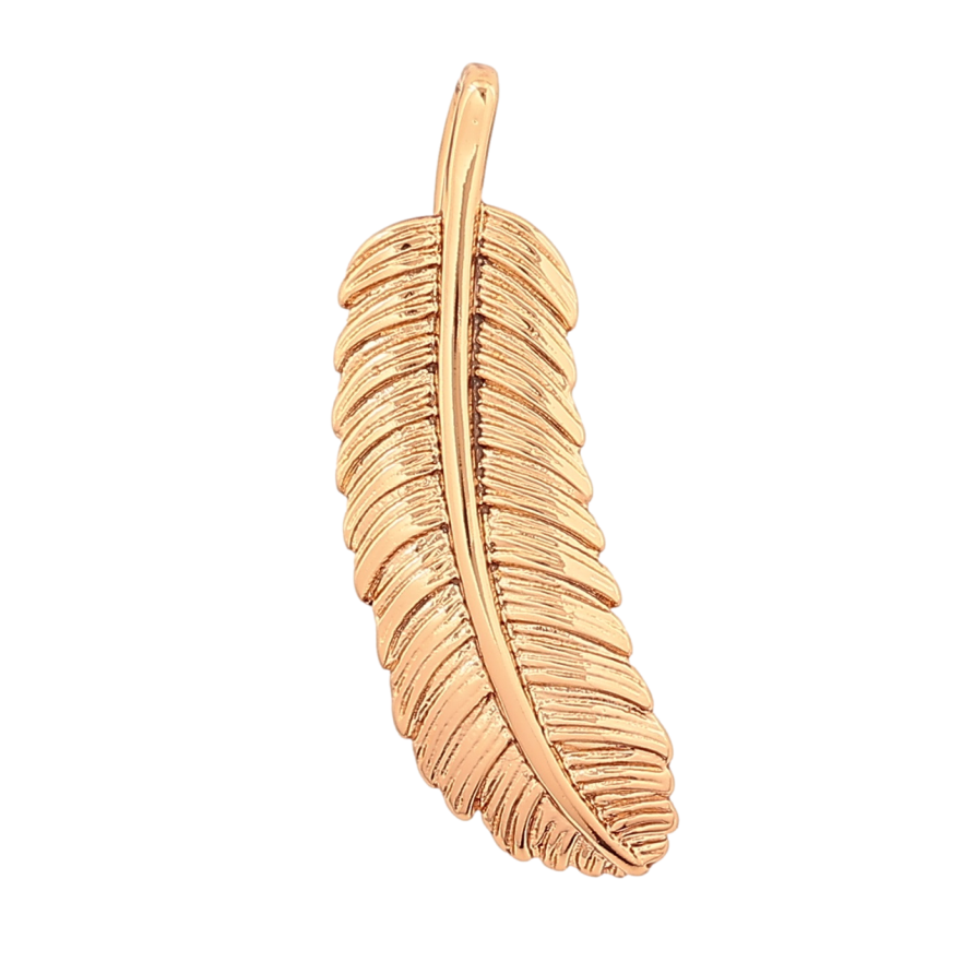 Кулон Xuping Позолота 18K Перо для цепочки до 4мм фото №1
