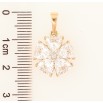 Кулон Xuping Позолота 18K «Кришталева квітка» для ланцюжка до 6мм фото №2