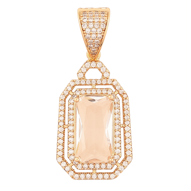 Кулон Xuping Позолота 18K Инкрустация кристаллами для цепочки до 9мм фото №12