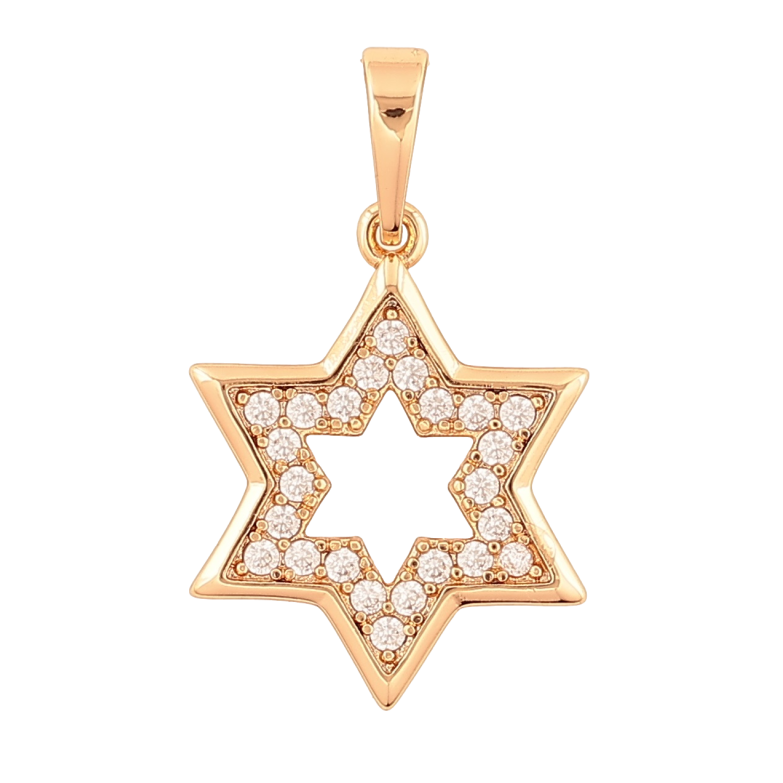 Кулон Xuping Позолота 18K Звезда с кристаллами для цепочки до 6мм фото №1