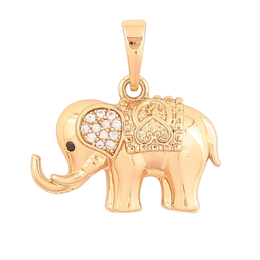 Кулон Xuping Позолота 18K «Слон» для ланцюжка до 5мм фото №1