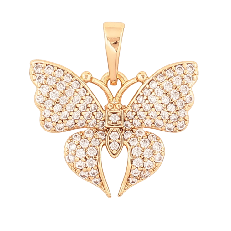 Кулон Xuping Позолота 18K «Метелик з інкрустацією кристалами» для ланцюжка до 6мм фото №20