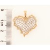 Кулон Xuping Позолота 18K Сердце с инкрустацией кристаллами для цепочки до 6мм фото №2