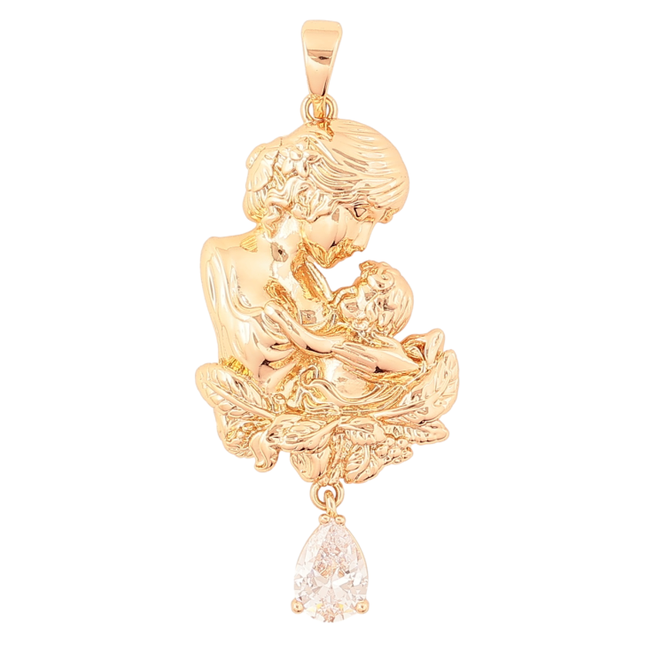 Кулон Xuping Позолота 18K «Любов матері» для ланцюжка до 5мм фото №12