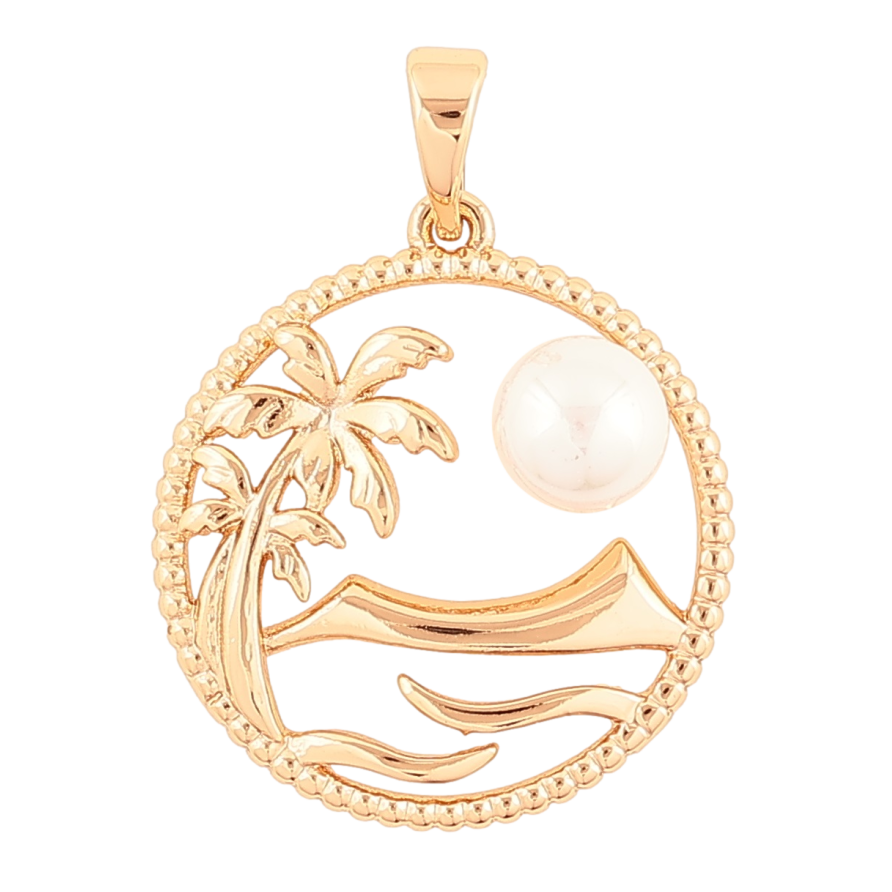 Кулон Xuping Позолота 18K «Пальми біля моря» для ланцюжка до 5мм фото №1