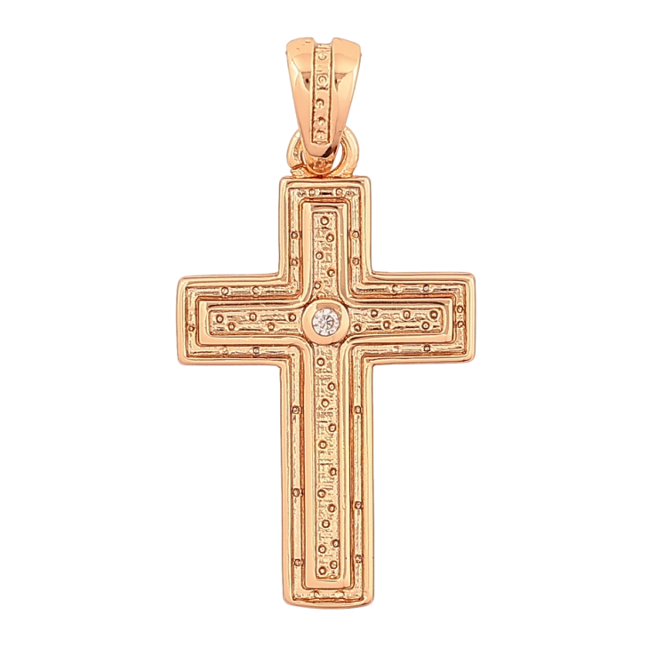 Кулон Xuping Позолота 18K «Хрест з кристалом» для ланцюжка до 4мм фото №23