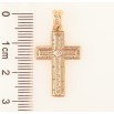 Кулон Xuping Позолота 18K «Хрест з кристалом» для ланцюжка до 4мм фото №2