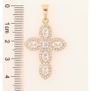 Кулон Xuping Позолота 18K «Хрест з кристалами» для ланцюжка до 7мм фото №2