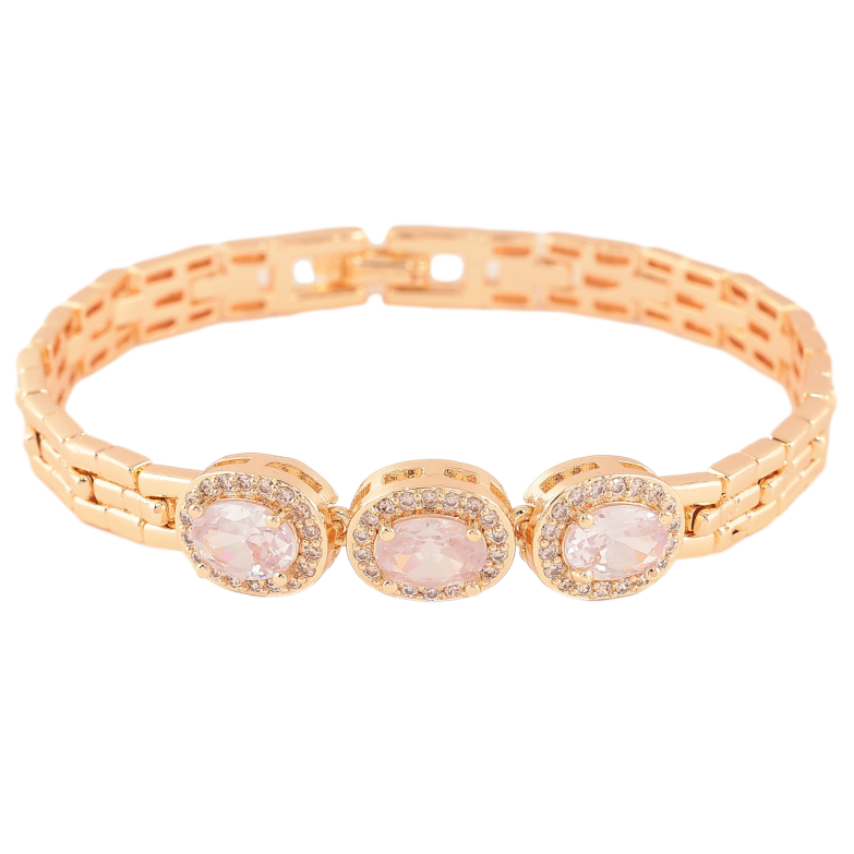 Браслет Xuping M&L Колір 18K «Три кристали» довжина 19см х 7-10мм фото №18