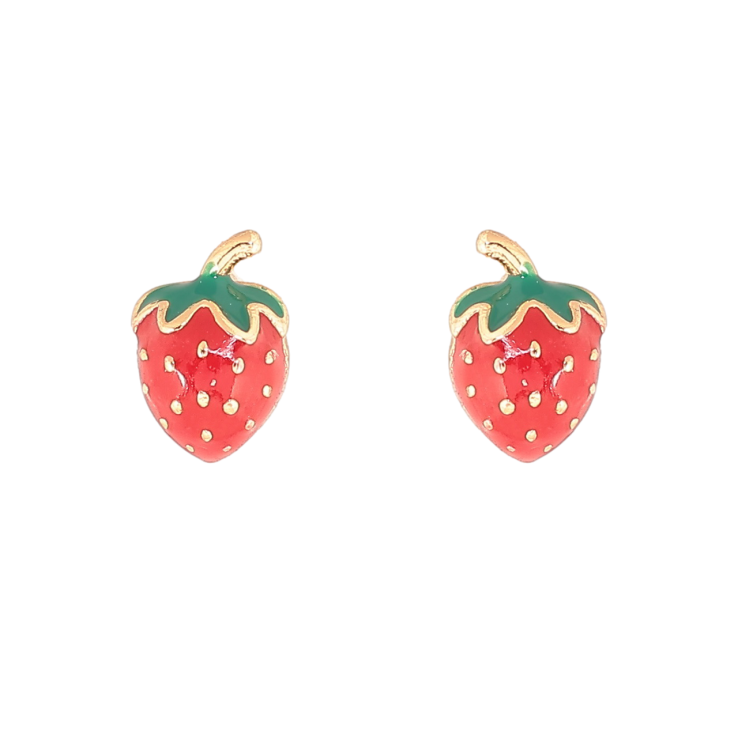 Серьги Xuping Позолота 18K пусеты Клубнички фото №19