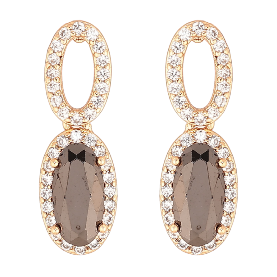 Сережки Xuping Позолота 18K пусети «Підвіски з чорними кристалами» фото №1 Сережки Xuping Позолота 18K пусети «Підвіски з чорними кристалами» фото №1