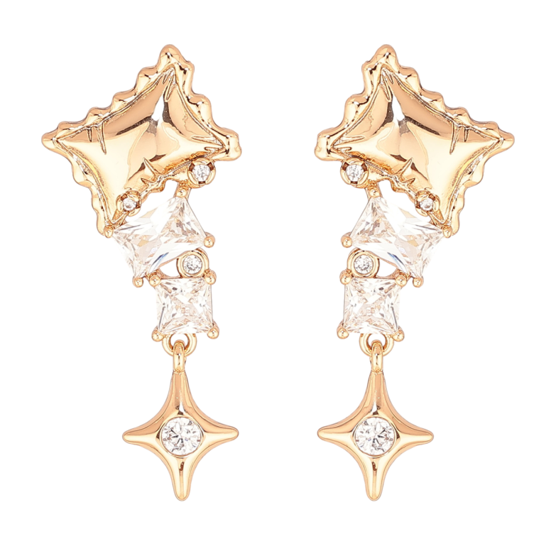 Серьги Xuping Позолота 18K пусеты Декоративные подвески с кристаллами фото №1 Серьги Xuping Позолота 18K пусеты Декоративные подвески с кристаллами фото №1