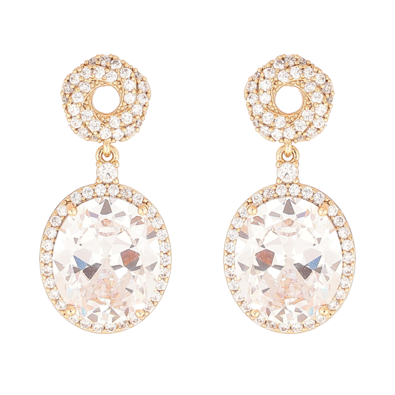 Сережки Xuping Позолота 18K пусети «Інкрустація кристалами» фото №3 Сережки Xuping Позолота 18K пусети «Інкрустація кристалами» фото №3