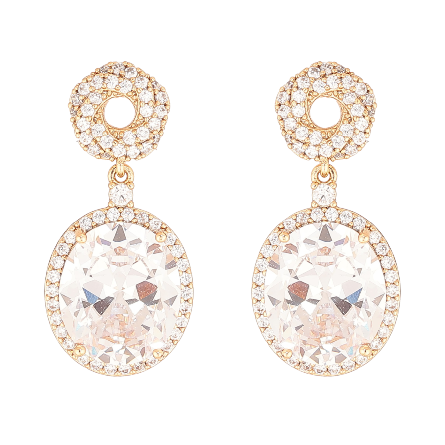 Сережки Xuping Позолота 18K пусети «Інкрустація кристалами» фото №1 Сережки Xuping Позолота 18K пусети «Інкрустація кристалами» фото №1