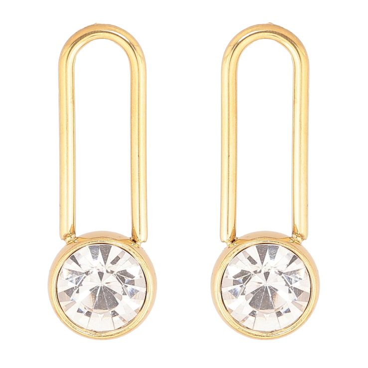 Сережки Xuping TTM Stainless Steel колір 14К пусети «Підвіски з кристалами» фото №25