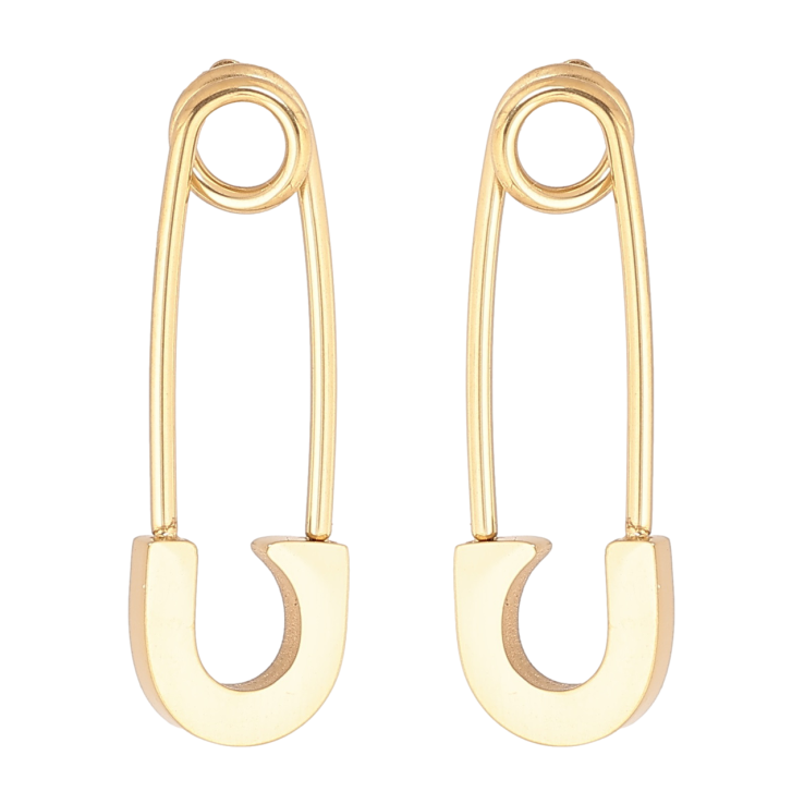 Сережки Xuping TTM Stainless Steel колір 14К пусети «Шпильки» фото №6