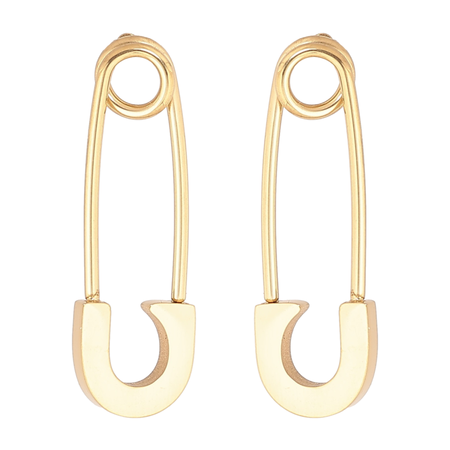 Сережки Xuping TTM Stainless Steel колір 14К пусети «Шпильки» фото №1