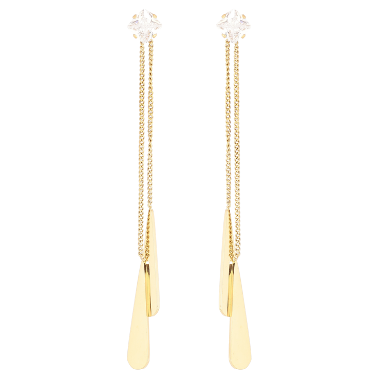 Сережки Xuping TTM Stainless Steel колір 14К пусети «Декоративні підвіски» фото №19