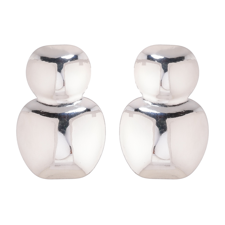 Сережки Xuping TTM Stainless Steel колір Родій пусети «Декоративні» фото №15