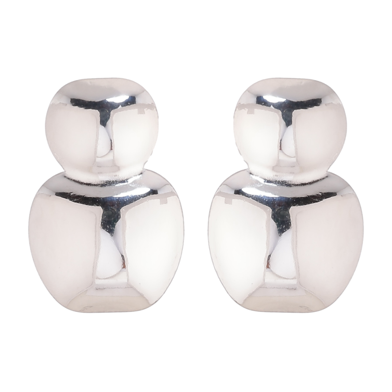 Серьги Xuping TTM Stainless Steel цвет Родий пусеты Декоративные фото №13