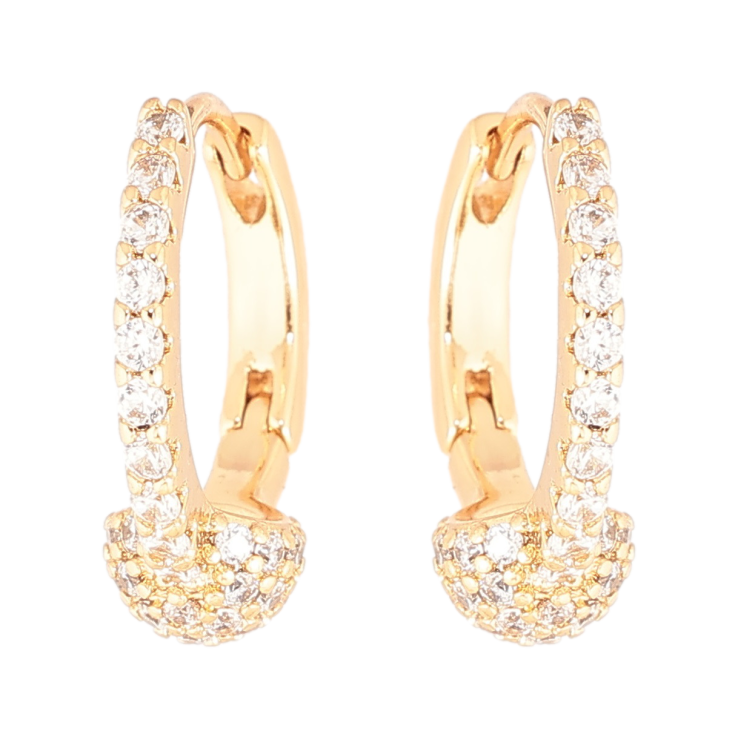 Сережки Xuping Позолота 18K колечка «Інкрустація кристалами» фото №24