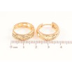 Серьги Xuping Позолота 18K колечки Декоративный узор с кристаллами фото №2