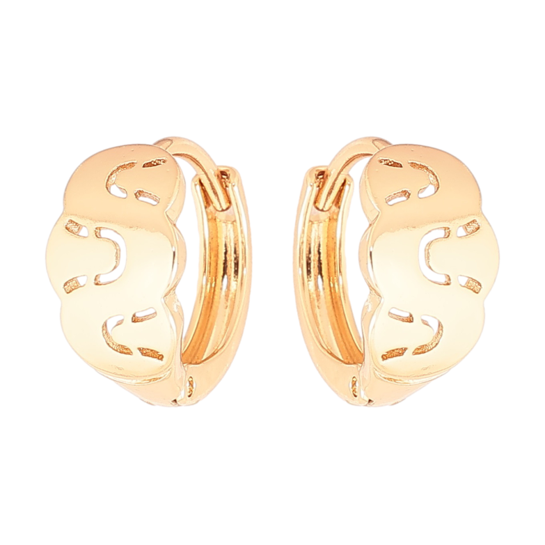 Сережки Xuping Позолота 18K колечка «Декоративний візерунок» фото №1