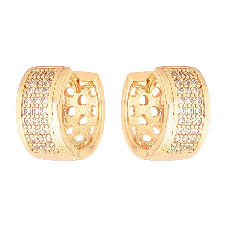 Сережки Xuping Позолота 18K колечка «Інкрустація кристалами» фото №25