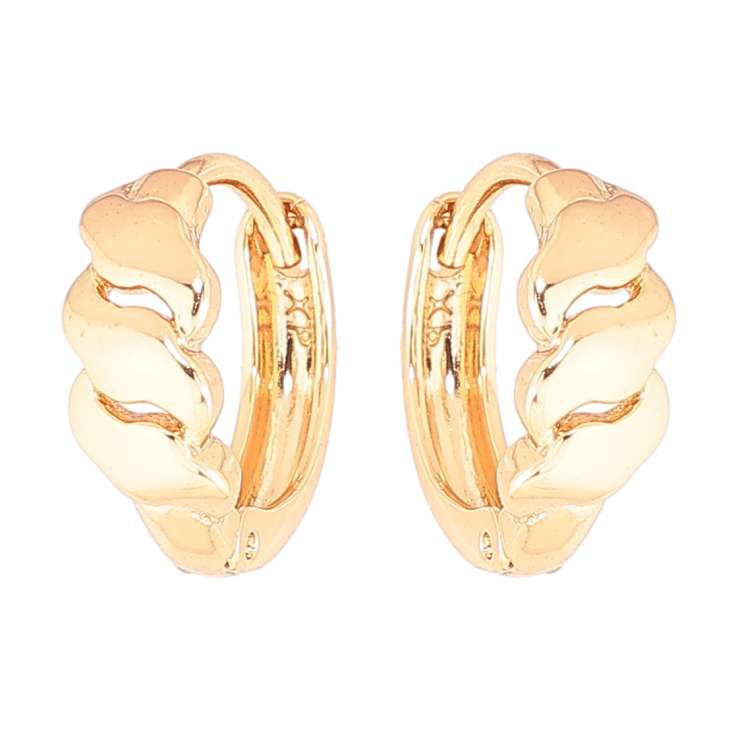 Серьги Xuping Позолота 18K колечки Декоративный узор фото №4