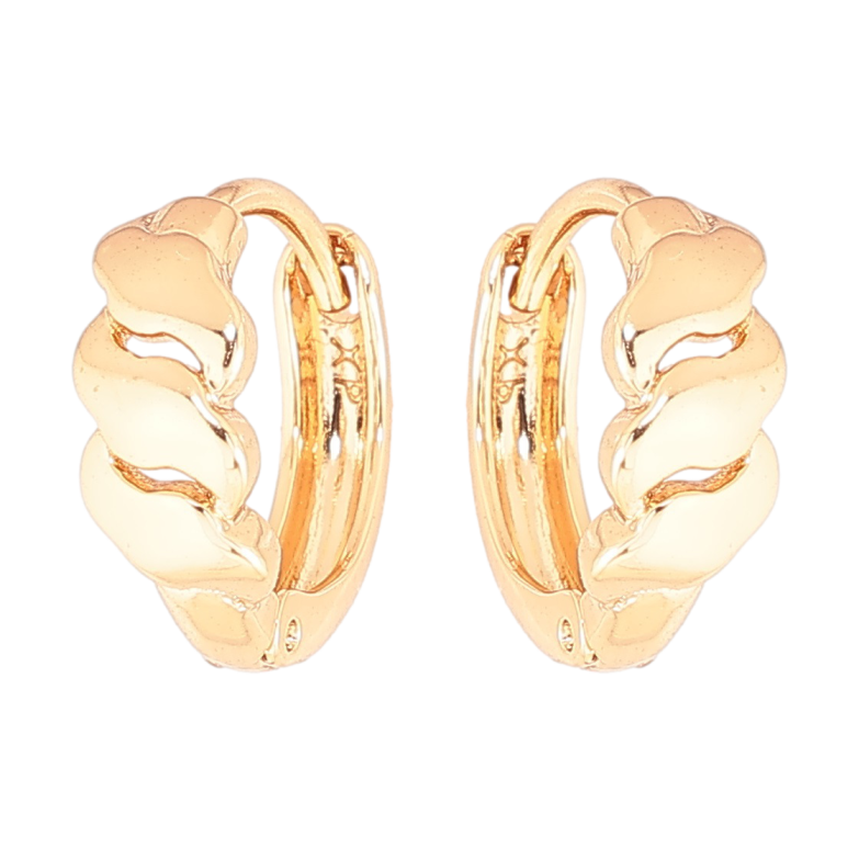 Серьги Xuping Позолота 18K колечки Декоративный узор фото №1