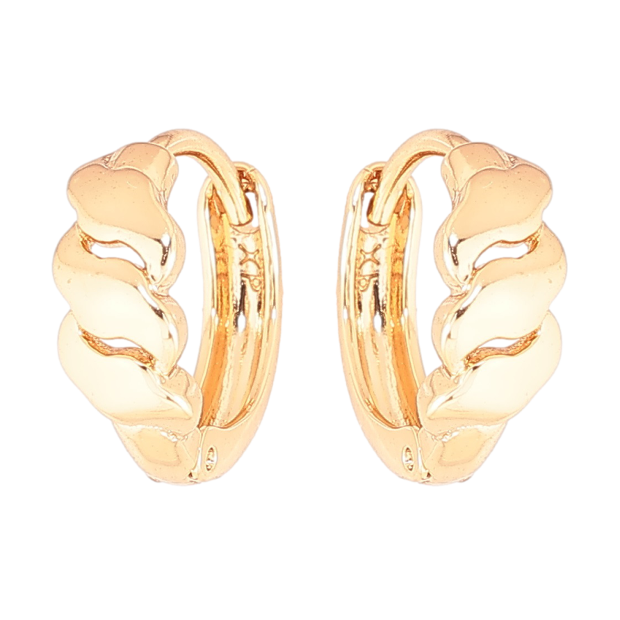 Серьги Xuping Позолота 18K колечки Декоративный узор фото №1