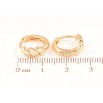 Серьги Xuping Позолота 18K колечки Декоративный узор фото №2