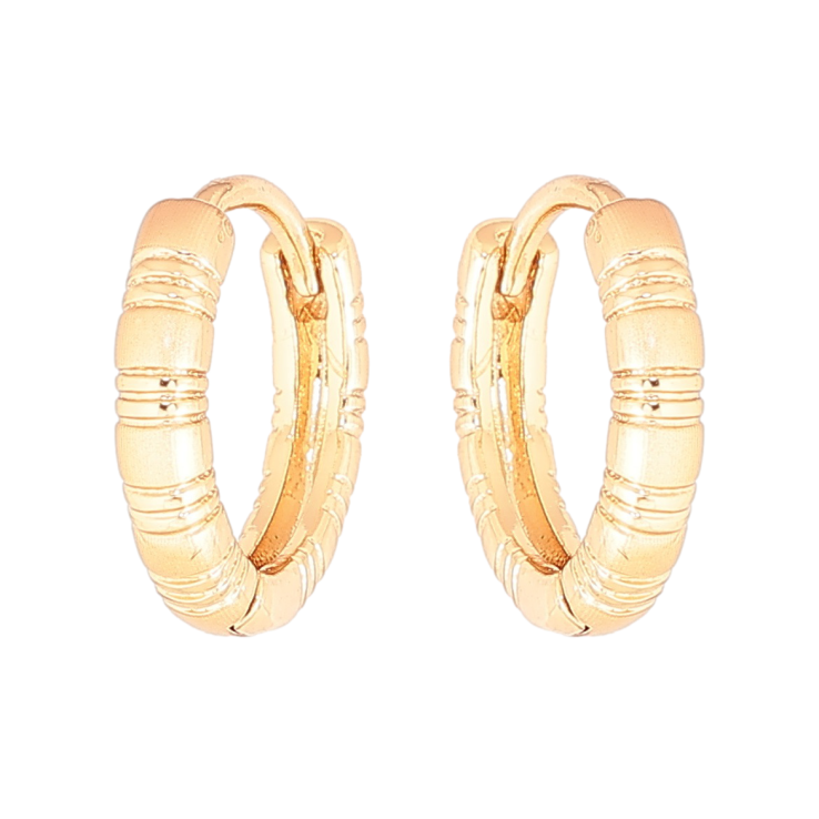 Серьги Xuping Позолота 18K колечки Декоративный узор с напылением ø 14мм фото №21