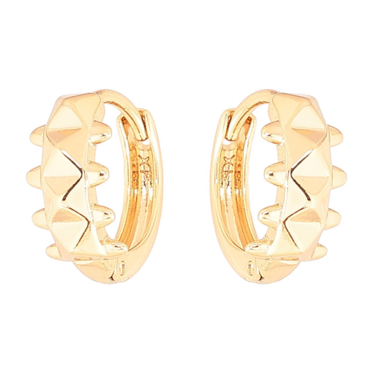 Сережки Xuping Позолота 18K колечка «Декоративний візерунок» фото №2