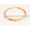 Серьги Xuping Позолота 18K кольца (конго) Декоративный узор ø 5.2см фото №2