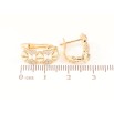 Серьги Xuping Позолота 18K английский замок Узор с кристаллами фото №2