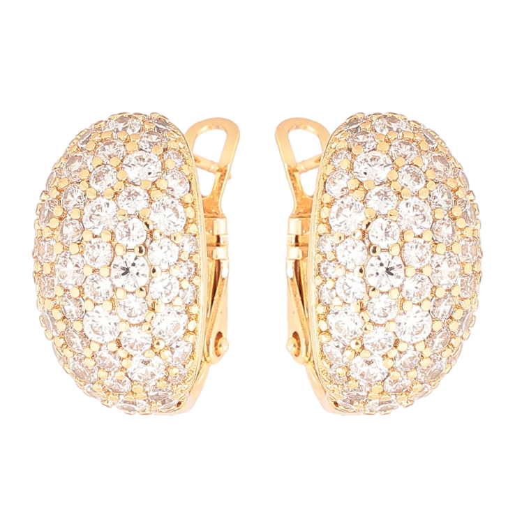 Сережки Xuping Позолота 18K італійський замок «Інкрустація кристалами» фото №20 Сережки Xuping Позолота 18K італійський замок «Інкрустація кристалами» фото №20